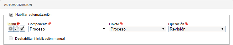 Datos del proceso > Datos generales > Automatización Datos del proceso > Datos generales > Automatización