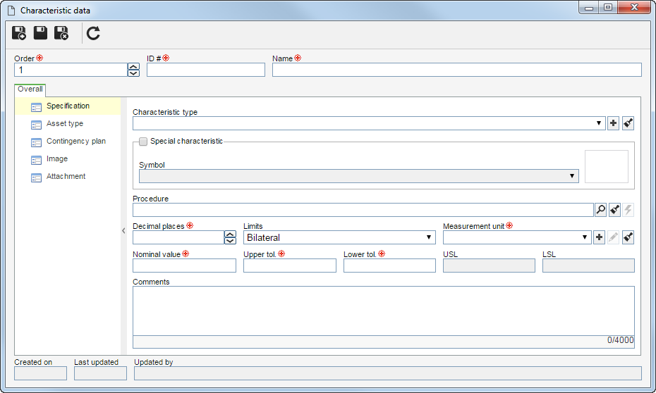 Variable characteristic Variable characteristic